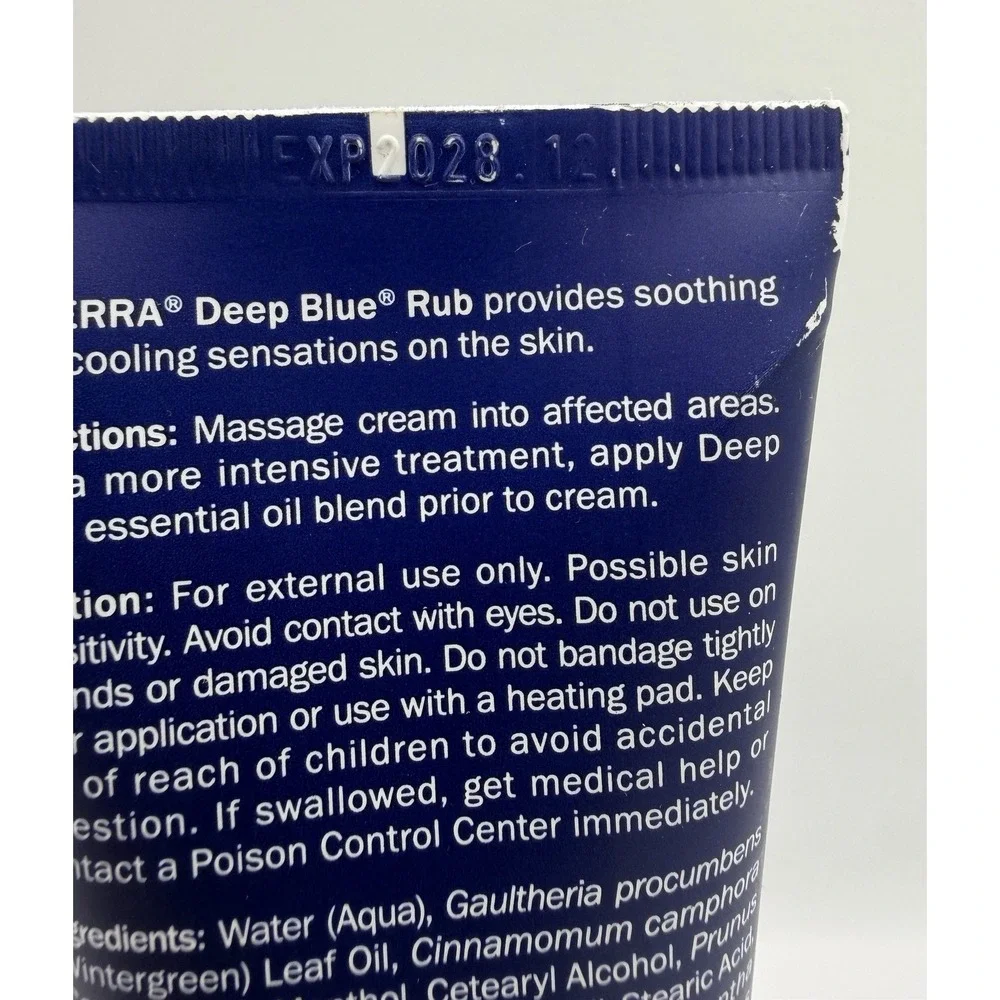 doTERRA Deep Blue Rub 4 fl oz (120 mL) - Blue Exp: 12/2028